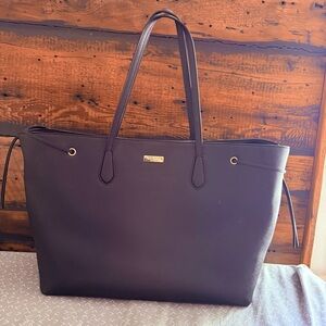 Kate Spade Black Structured Tote Bag